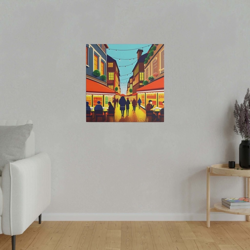 Bistro Print on Matte Canvas - Tasteful Art on Sustainable Wood Frames
